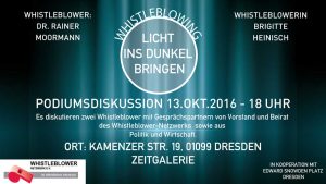Whistleblowing Dresden Diskussion